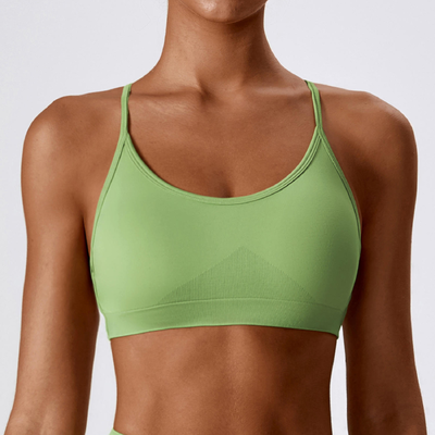 Quality Shaping Versatile Stretchy Sport Wire Free Bra For Running Biking factory
