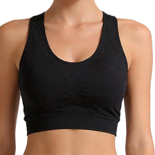 Quality Racerback Breathable Elastic Durable Sport Wire Free Bra For Everyday factory