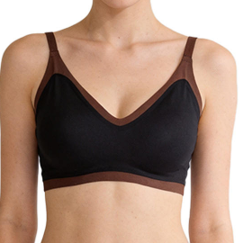 Quality Elastic Supportive Translucent Sport Wire Free Bra For Daily Wear factory