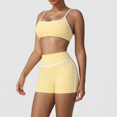 Quality Elastic Versatile Flattering Sport Wire Free Yoga Set For Outerwear factory