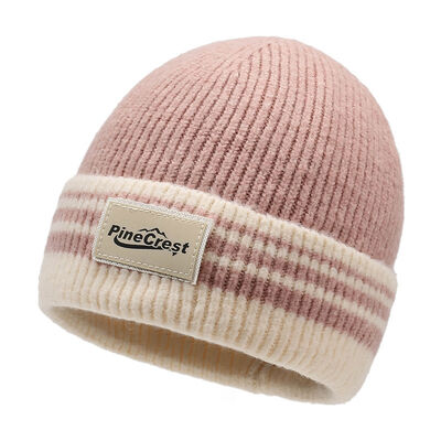 Quality  New Striped Warm Stylish Versatile Knitted Hat For Autumn And Winter factory