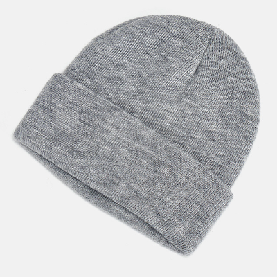 Quality  Unisex Plain Solid Warm Hat Acrylic Knit Beanie For Winter Use factory