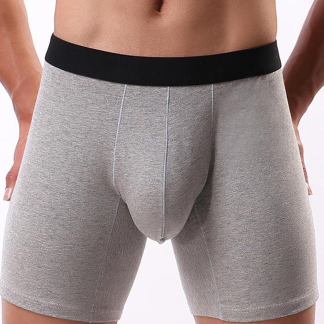 Quality Long ‑ Leg Stretchy Sporty Men's Breathable Boxer Briefs For Gym Workouts factory