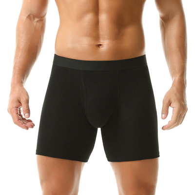 Quality Versatile Long ‑ Leg Elastic Men's Breathable Boxer Briefs For Gym Workouts factory