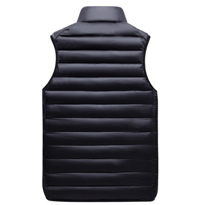 Quality Windproof Lightweight Down Vest with Stand-Up Collar for Outdoor Activities factory