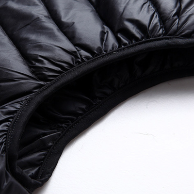 Quality Windproof Lightweight Down Vest with Stand-Up Collar for Outdoor Activities factory