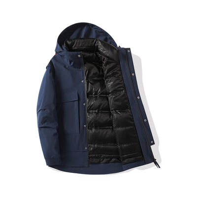 Quality Windproof Water-Repellent Windbreaker Down Jacket with Premium Down Insulation and Ergonomic Articulated Fit for Mountaineering factory