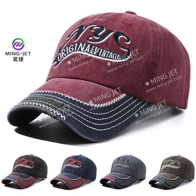 Quality Breathable Adjustable Fit Baseball Cap with Raised 3D Embroidery for Outdoor Sports factory