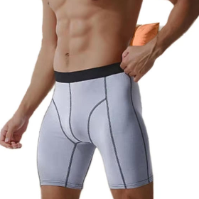 Quality Elastic Moisture ‑ Wicking Sporty Men's Breathable Boxer Briefs For Outdoor Activities factory