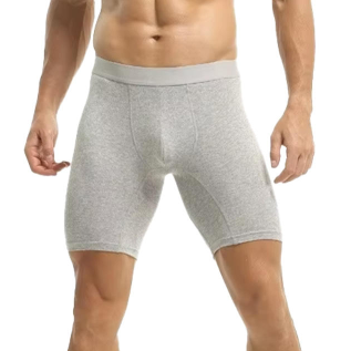 Quality Antibacterial Long-Leg Anti-Slip 4-Way High-Elastic Men's Performance Boxer Briefs for Outdoor Activities factory