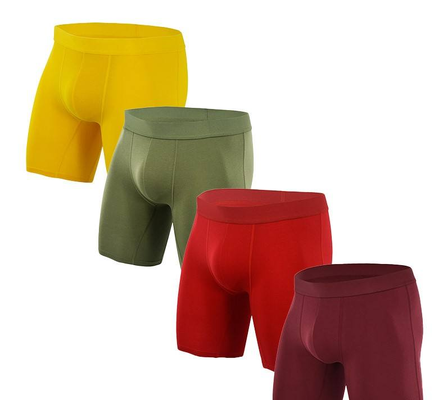 Quality 4-Way Stretch Sustainable Eco-Friendly Men's Boxer Briefs with Chafe-Free Fit for Outdoor Activities factory