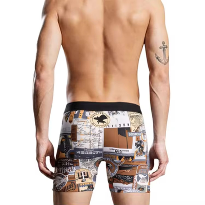 Quality Quick-Dry Cotton Men's Performance Boxer Briefs with Anti-Chafe Stay-Put Design and 4-Way Stretch for Gym Workouts factory