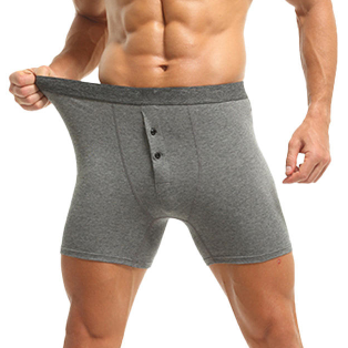 Quality Long-Leg Plush Cotton Men's Boxer Briefs with 360° Breathable Moisture Control and Commute-Tailored No-Ride-Up Fit factory