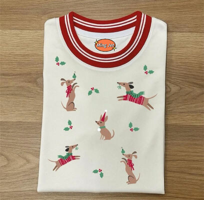 Quality Breathable Soft Cotton Long-Sleeve Shirt with Subtle Christmas Design and Comfort-Tailored Fit for Holiday Wear factory