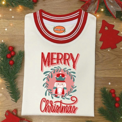 Quality Premium Combed Cotton Christmas Sleep Shirt with Subtle Festive Design and Relaxed Sleep Fit factory
