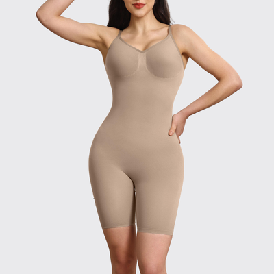 Quality Seamless Chafe-Free Quick-Dry Breathable Nylon 4-Way Dynamic Stretch Fitness Bodysuit for Workouts factory