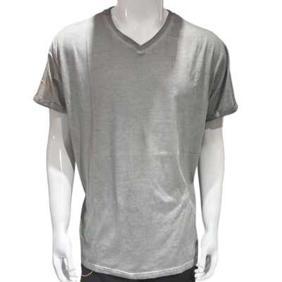 Quality Breathable Soft Smooth Men's Vintage Style Washed T-Shirt for Everyday Casual Wear factory