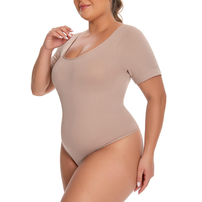 Quality Premium Stretch Nylon Loungewear Bodysuit with Secure Stay-Put Fit and Moisture-Wicking Fabric factory