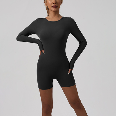 Quality Seamless Design Moisture-Wicking 4-Way Stretch Yoga Bodysuit for Workout and Activewear factory