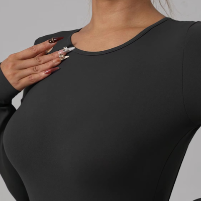 Quality Seamless Design Moisture-Wicking 4-Way Stretch Yoga Bodysuit for Workout and Activewear factory