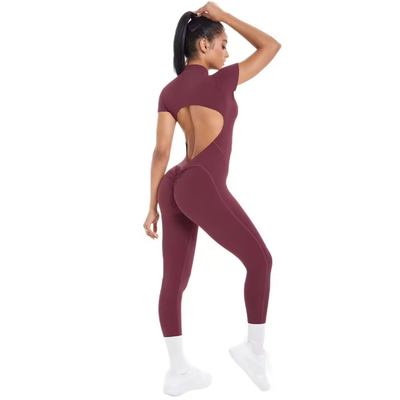 Quality Lightweight Moisture-Wicking 4-Way Stretch Yoga Bodysuit for Activewear and Fitness factory