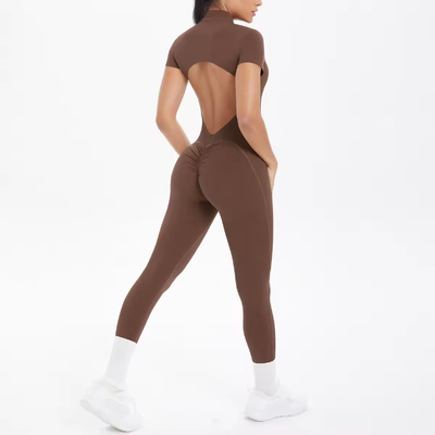 Quality Lightweight Moisture-Wicking 4-Way Stretch Yoga Bodysuit for Activewear and Fitness factory