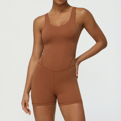 Quality Breathable 4-Way Stretch Moisture-Wicking Yoga Bodysuit for Pilates and Gym Workouts factory
