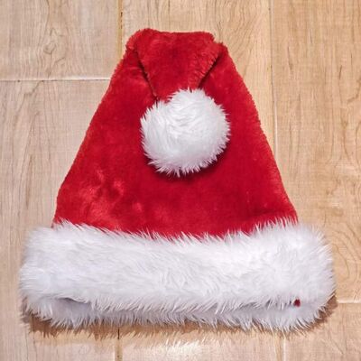 Quality Thickened Soft Velvet Christmas Santa Hat for Adults - Universal Size & Reusable Festive Hat factory