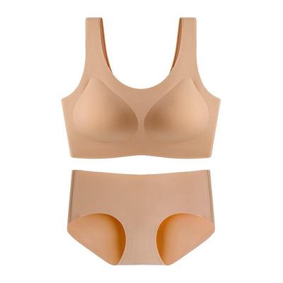 Quality Breathable and Soft Seamless Jelly Sports Bra Set with Medical-Grade Silicone Adhesive in Multiple Colors factory