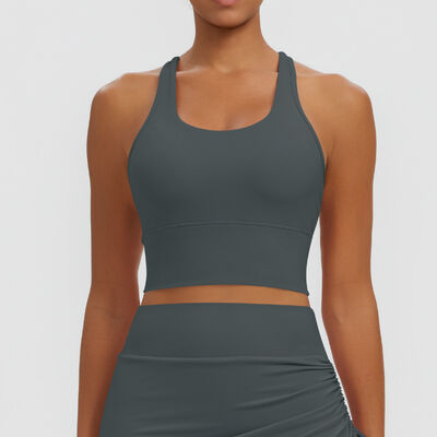 Quality Elastic Fitting Breathable Nylon Yoga Bra with Sleek Silhouette for Gym Workouts factory