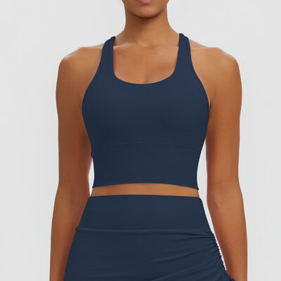 Quality Elastic Fitting Breathable Nylon Yoga Bra with Sleek Silhouette for Gym Workouts factory