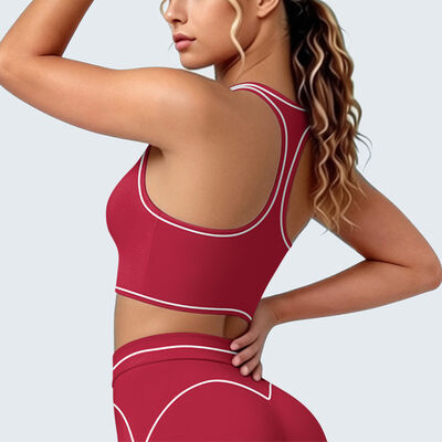 Quality Weightless Elastic Breathable Polyamide Lady's Bra for Christmas Yoga Sessions factory