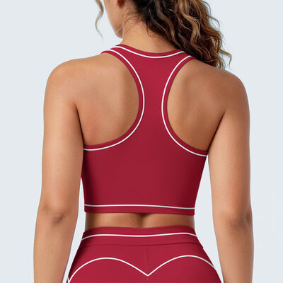 Quality Weightless Elastic Breathable Polyamide Lady's Bra for Christmas Yoga Sessions factory
