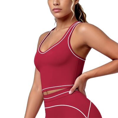 Quality Weightless Elastic Breathable Polyamide Lady's Bra for Christmas Yoga Sessions factory