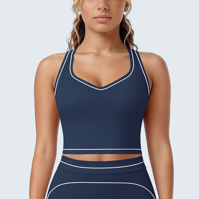 Quality Weightless Elastic Breathable Polyamide Lady's Bra for Christmas Yoga Sessions factory