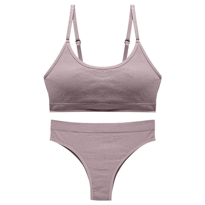 Quality Quick-Dry Unrestricted Fit Breathable Fabric Sports Bra Set for Yoga and Home Workouts factory
