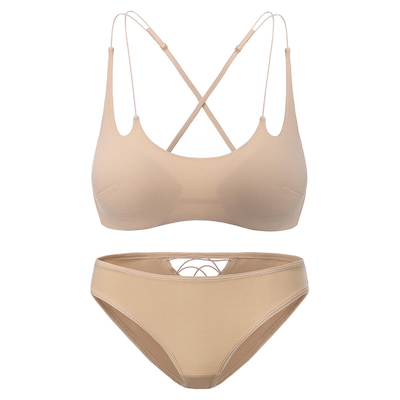 Quality Ultra-Lightweight 360° Full-Breathable Seamless Jelly Sports Bra with Adjustable Racerback Straps factory