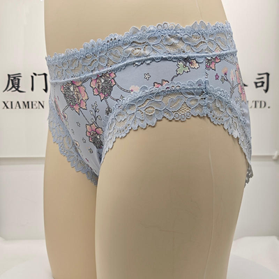 Calidad Polished Lace Breathable Comfortable Fit Lady's Brief for Lounge and Everyday Wear fábrica