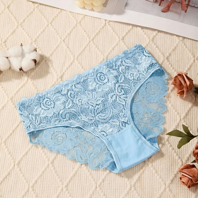 Quality Lightweight Breathable Lady's Brief with Delicate Lace for Everyday Multi Activewear factory