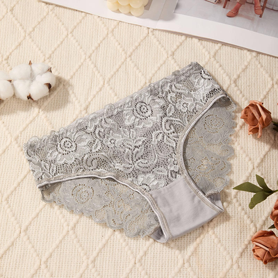 Quality Lightweight Breathable Lady's Brief with Delicate Lace for Everyday Multi Activewear factory