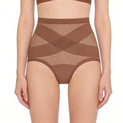 Quality 4-Way Stretch Breathable Polyamide Women's Brief with Stay-Put Fit for Yoga factory