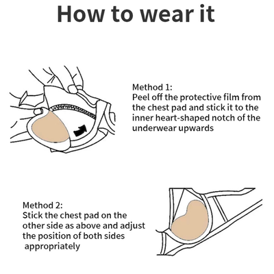 Quality Heart-Shaped Thickened Silicone Bra Insert with Ultra-Thin Seamless Edge for Invisible Chest Shaping Under Formal Wear factory