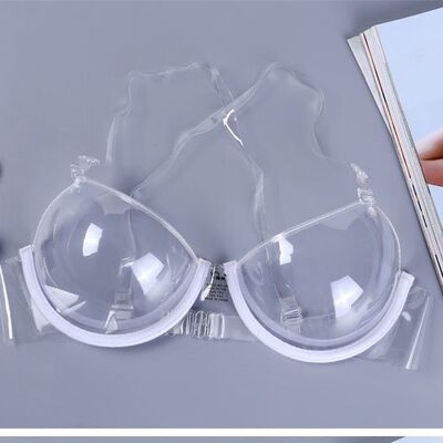 Quality Transparent Push-Up Invisible Silicone Bra with Detachable Straps and Waterproof Adhesive for Lounge Wear factory