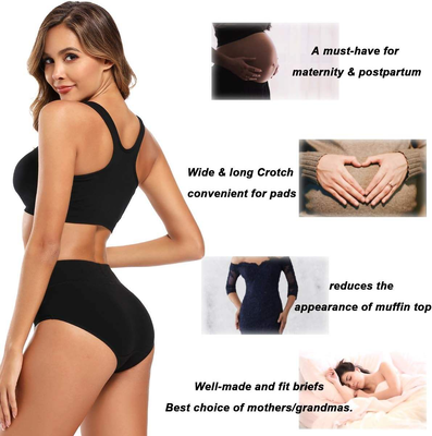 Quality Stretchy Comfortable High-Rise Breathable Women's Cotton Briefs for Formal Wear factory