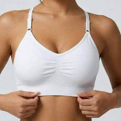 Quality Breathable Adjustable Quick-Dry Sports Bra for Running and Gym Workouts factory