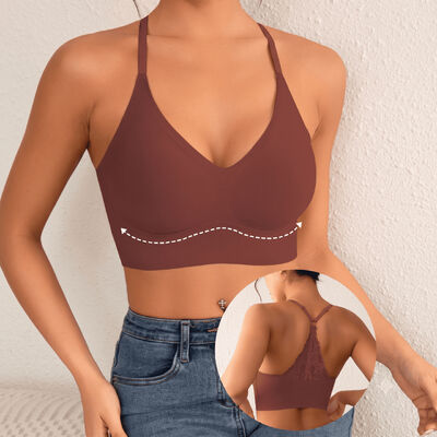 Quality Breathable Soft Flexible Seamless Jelly Sports Bra and Wireless Jelly Bra for Daily Light Exercise factory