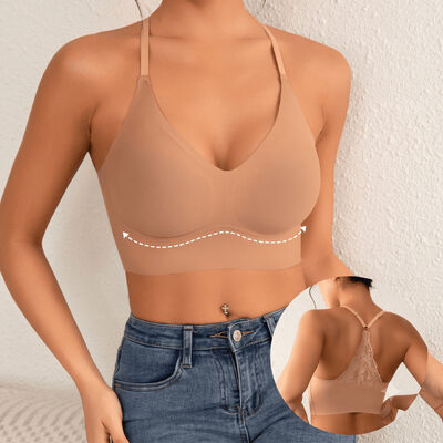 Quality Breathable Soft Flexible Seamless Jelly Sports Bra and Wireless Jelly Bra for Daily Light Exercise factory