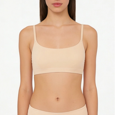 Quality Elastic Versatile Soothing Racerback Bra Wire-Free Everyday Bra for Daily Commute and Office Work factory
