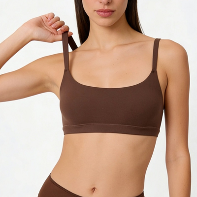 Quality Elastic Versatile Soothing Racerback Bra Wire-Free Everyday Bra for Daily Commute and Office Work factory