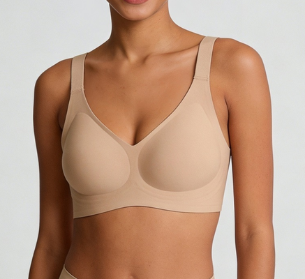 Quality Medium Support Seamless Jelly Sports Bra with Adjustable Straps and 4-Way Stretch for Everyday Outdoor Activities factory